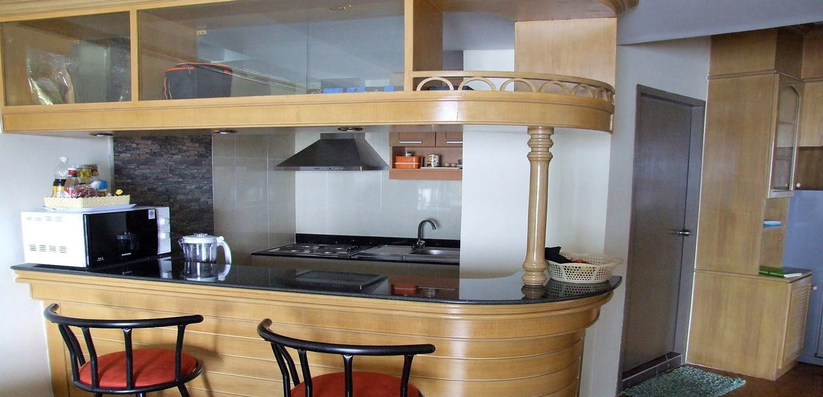 Modern Kitchen with Dining Area in 2BR Condo
