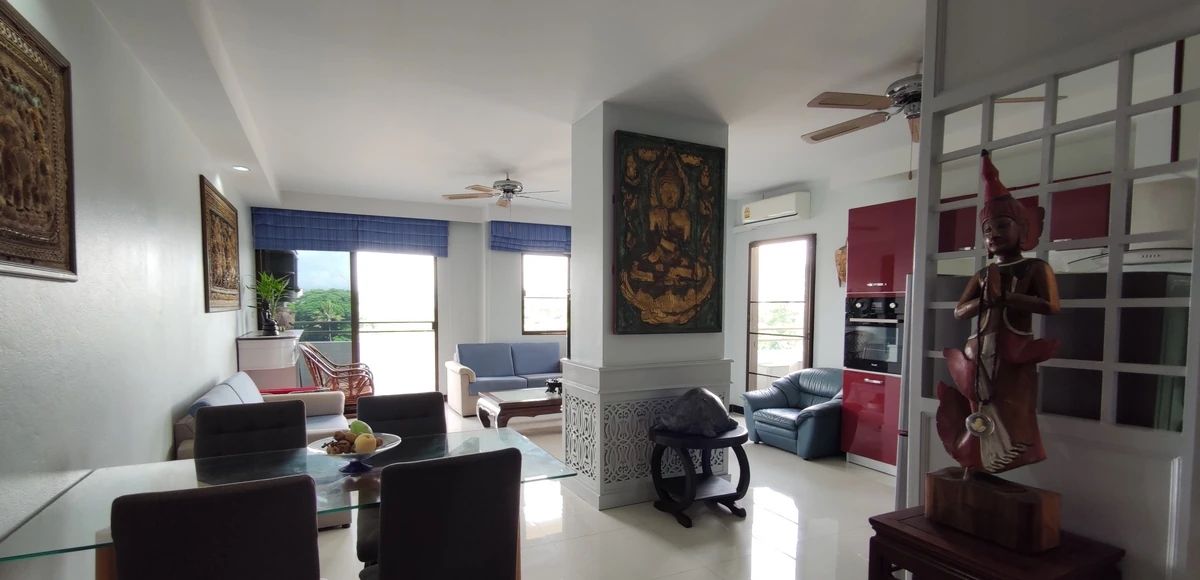 Private Dining Area in 2BR Chiang Mai Condo